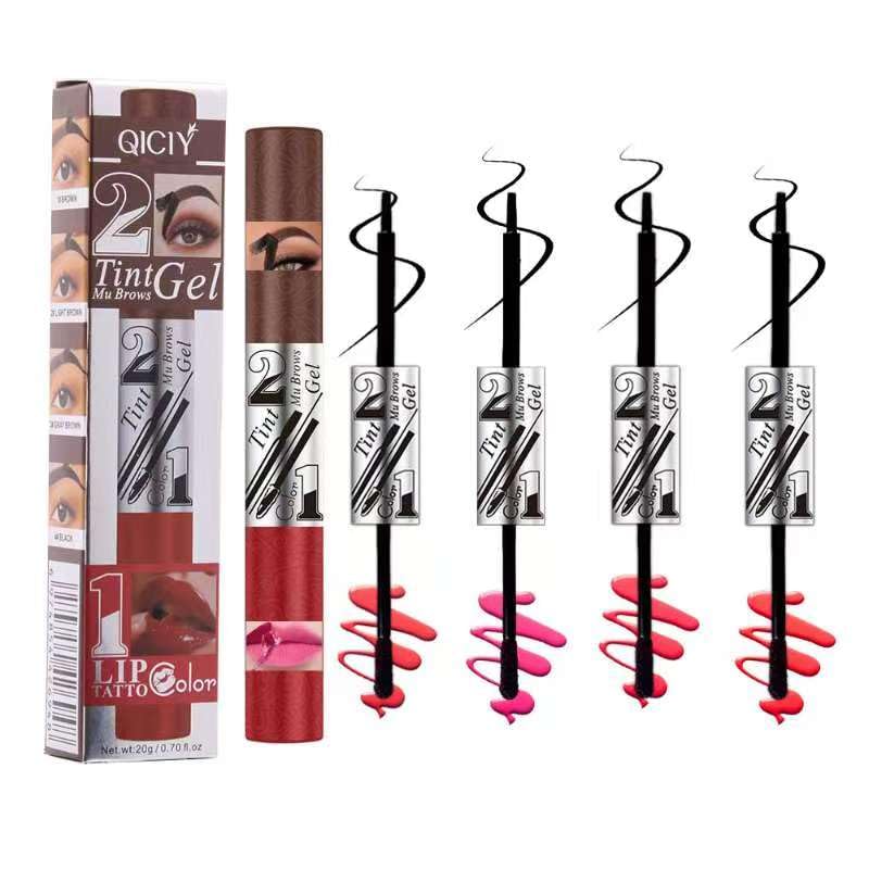 Peel Off Eyebrow Tint & Lip Gloss 2-in-1 Waterproof Set