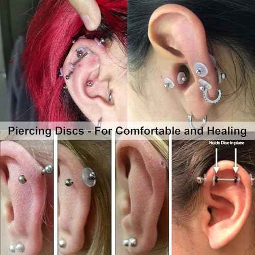 Body Piercing Kit 66PCS Professional Piercing Kit Includeds 50Mixed 12G 14G 16G 18G 20G Ear Nose Piercing Needles 6no pull piercing disc 6Clean Tools 4Gloves for Ear Nose Piercing Kit