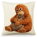 NONETH Punch Monkey Throw Pillow Cover 18x18, Funny Viral Meme Decorative Cushion for Couch & Bed