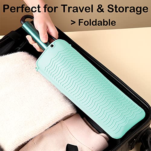 Heat Resistant Silicone Mat for Curling Iron & Flat Iron, 11x5in