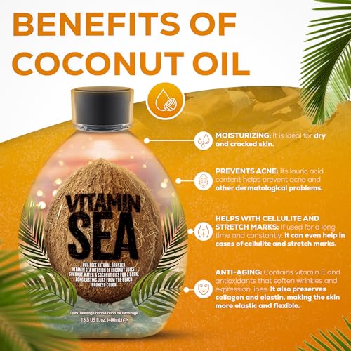 Vitamin Sea Natural Bronzer Tanning Lotion 13.5oz