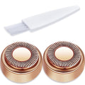 Facial Hair Remover Replacement Heads - Generation 1 2-Pack for Flawless Finishing Touch, 18K Rose Gold