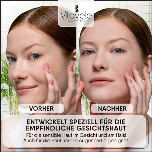 VITAVELLE White Tea Face Cream ? Lightweight Antioxidant Moisturizer for Sensitive & Delicate Skin (1.69 Fl Oz)