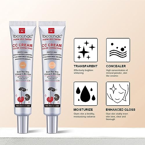 CC Cream Foundation with SPF 25 – Hydrating Concealer & Primer