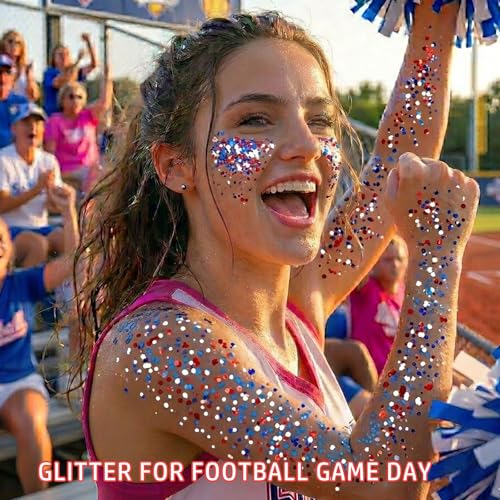 Red White Blue Glitter Stick - Patriotic Face & Body