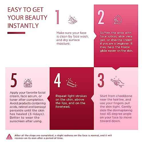 SINAHET Dermaplaning Tool (12 Count), Professional Face Razors for Women, Facial and Eyebrow Hair Removal, Gentle Skin Exfoliation Blade