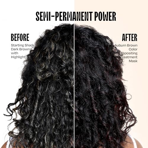oVertone Auburn Brown Color Depositing Hair Mask - 8 oz