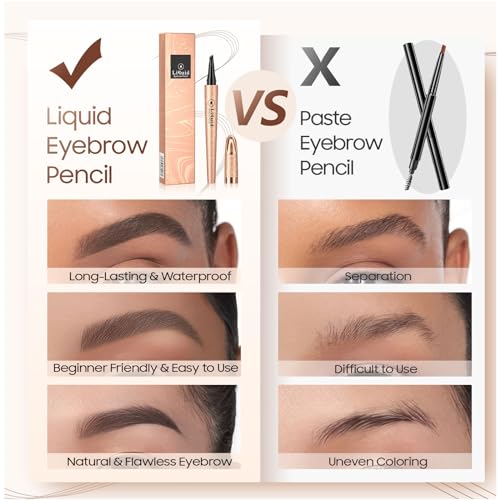 Microblading Eyebrow Pencil - 4-Tip Waterproof Brow Pen