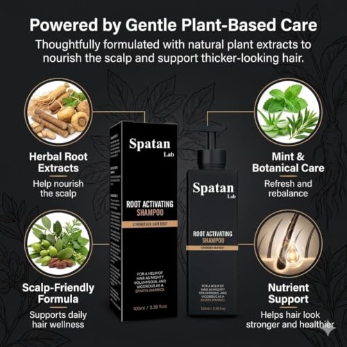 Spatan Root Activator Shampoo for Hair Growth & Volume