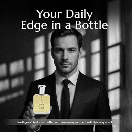 PB ParfumsBelcam Black Classic Eau De Toilette for Men 2.5 Fl. Oz
