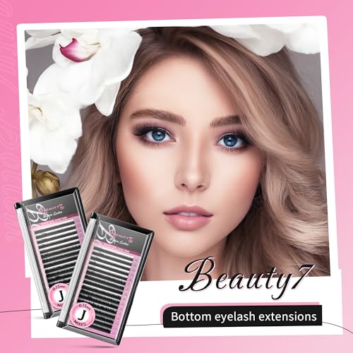 Beauty7 Lower Lash Extension Tray - J Curl 0.15mm Mixed 5-7mm