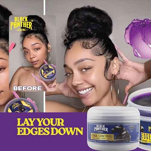 Edge Control Flexible Strong Hold For Natural and Relaxed Hair, Excellent Braiding Gel - Natural Instant 4C Edge Control.