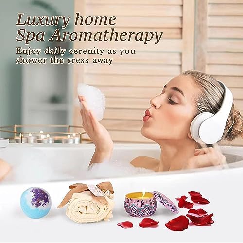 Unique Valentine's Day Baskets for Women Friendship,Happy Birthday Bath Set Relaxing Spa Gift Baskets Ideas for Women,Her,Mom, Sister, Coworker, Wife, Girlfriend,Luxury Get Well Soon Self Care Gifts for Women.