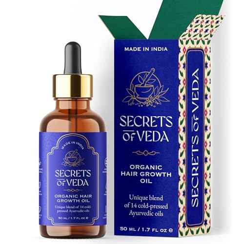 Indian Ayurveda Hair Oil? Organic Castor oil, Jojoba oil, Amla, Ashwagandha & Rosemary oil for hair growth- Repairing scalp treatment, Nourishes Split Ends & Dry Scalp