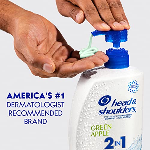 Head & Shoulders Green Apple 2-in-1 Anti-Dandruff Shampoo Twin Pack, 32.1 fl oz