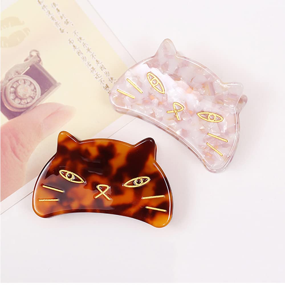 Cute Cat Hair Clips,Claw Clips for Girls,Acetate Hair Clips for Women,S3