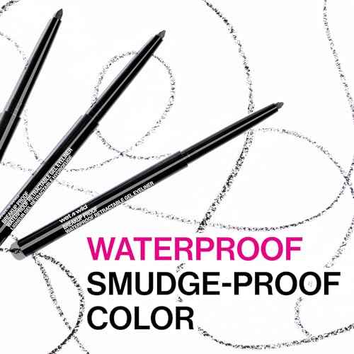 wet n wild Mega Last Breakup Proof Waterproof Retractable Gel Eyeliner - Ultra Pigmented 16-Hour Long Wear, Smudge Proof Satin Finish Formula, Cruelty-Free & Vegan - Brick Brown