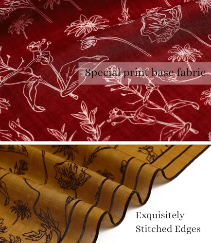 Soft Cotton Viscose Bandana 22x22" for Women & Men