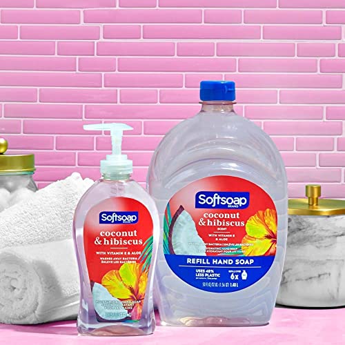 Softsoap Antibacterial Hand Soap Bundle with Moisturizing and Exfoliating Body Wash, 4 Piece Set