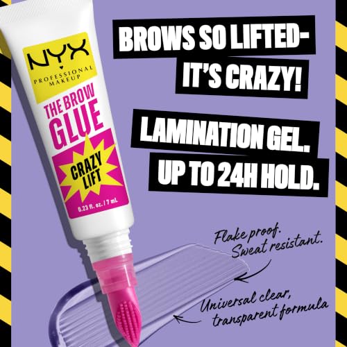 NYX Brow Glue Crazy Lift - 16HR Strong Hold Brow Gel