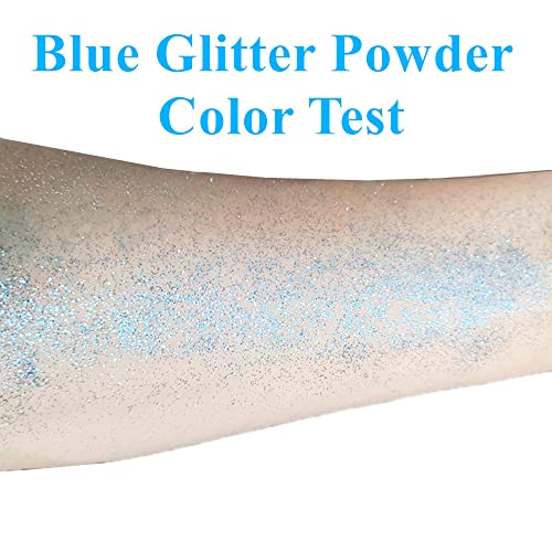 Light Blue Holographic Glitter Spray - Hair & Body Makeup