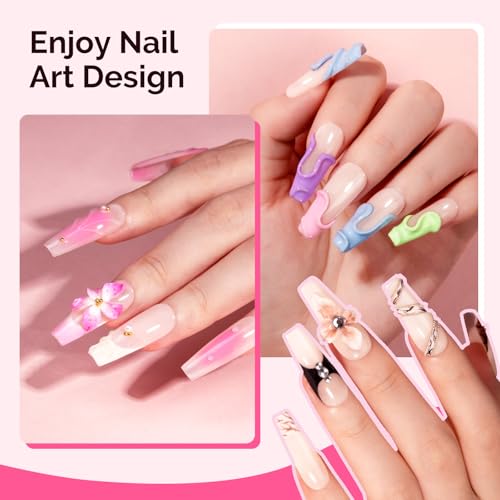 MelodySusie 60g Solid Builder Gel 3D Nail Art 4 in 1 Glue Gel - 3D-60g