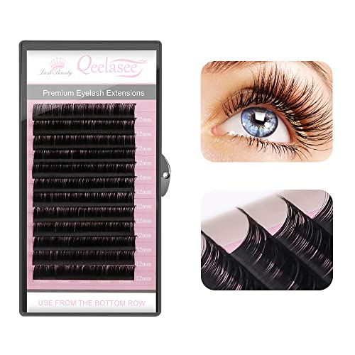 Faux Mink Eyelash Extensions Volume 0.03mm C Curl 11mm Semi-Permanent Individual Lashes Extension Professional Salon Use