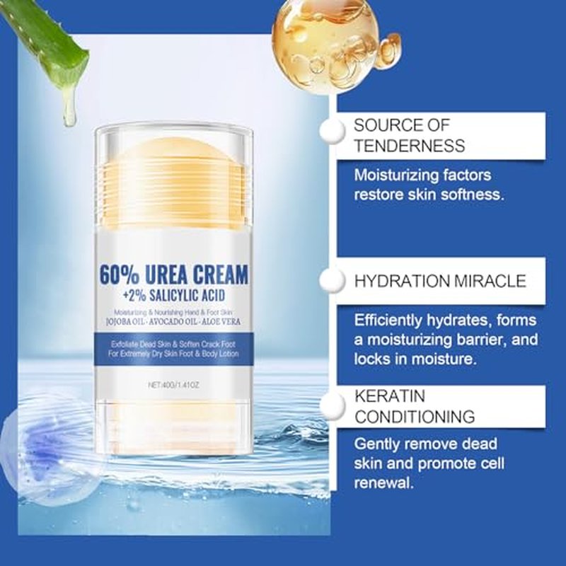 60% Urea Hydrating Foot Cream for Cracked Heels & Skin