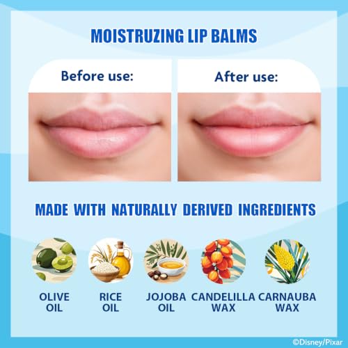 Toy Story Lip Balm Set - 10 Fruit-Flavored 3D Toppers