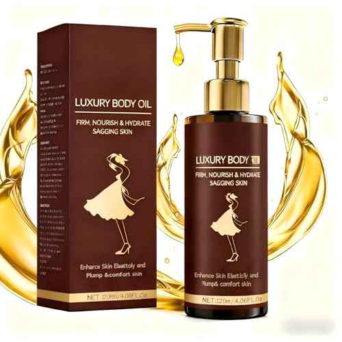 Luxury Body Firming Oil Tightening & Hydrating Treatment After Shower Body Oil For Women | Natural Body Luxury Oil for Dry Skin | Lightweight, Non-Greasy, Nourishing Formula ? 4.06 FL OZ