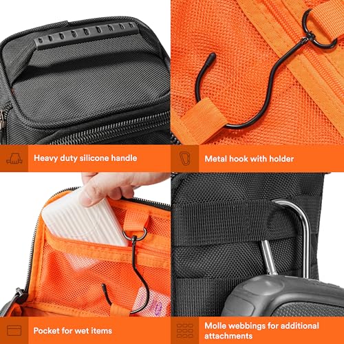 Fitdom Tactical Toiletry Bag - Durable Dopp Kit for Travel