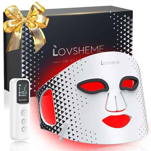 Red Light Therapy for Face, Advanced LED Face Mask Light Therapy, red light therapy Mask - Red, Blue & Infrared Light Therapy for Acne, Wrinkles & Skin Rejuvenation