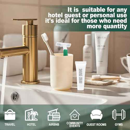 Disposable Razors in Bulk,Green Razors Individually Wrapped Bulk,Twin Blade Razors with Clear Safety Cap and Shaving Cream, Razors For Homeless, Hotel,Air Bnb,Shelter/Homeless/Travel (200)
