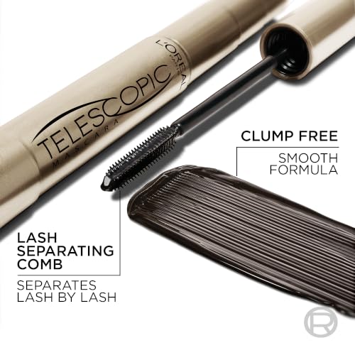 L’Oréal Paris Telescopic Mascara Lengthening Black Brown 0.27 fl oz