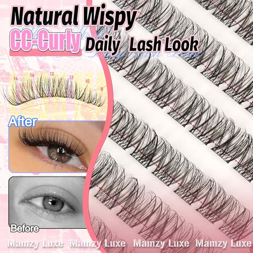 Self Adhesive Lash Clusters 8-14MM Natural Wispy Eyelashes