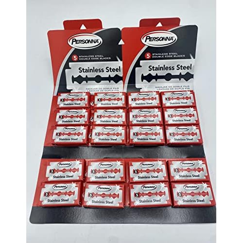 Personna Stainless Steel Double Edge Blades - 100 Pack 100 razor blades by Personna