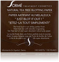 Sormé Tea Tree Blotting Paper, 100 Count