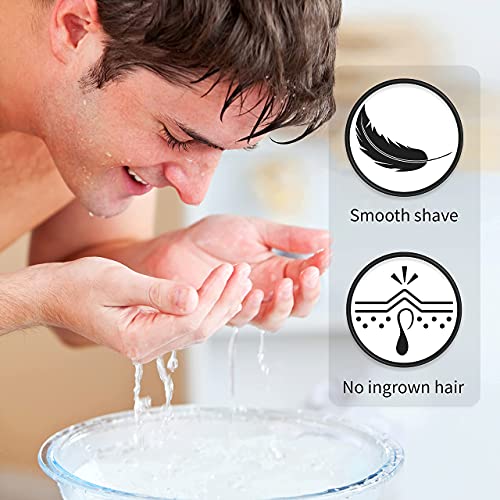 Bambaw - Synthetic Shaving Brush Black | Best Ingrown Hair Treatment | Wet Shaving Brush Shave Brush| Shaving Brush Metal Handle | Your Razor Bump Treatment