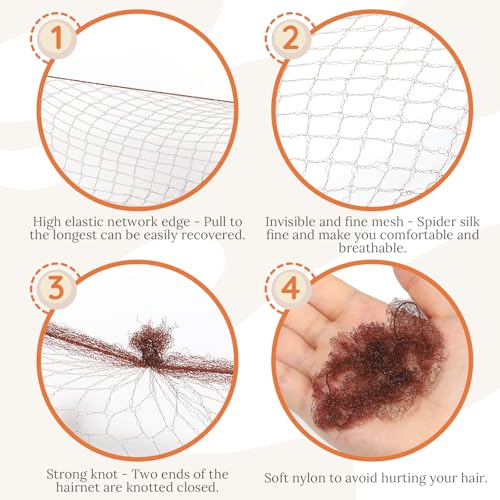 Hair Bun Maker Kit for Kids - 10 Nets, 2 Donuts, Bobby Pins