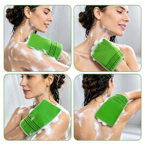 20 Pack Korean Exfoliating Body Scrub Mitts