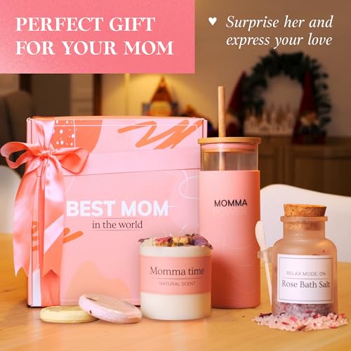 Best Mom in the World Mothers Day Gifts Set - Gifts for Mom from Daughter Son Relaxing Gifts for Women Set ? Gift for Any Occasion ? Mom Birthday Gifts Box ? Gift Box for Mother's Day