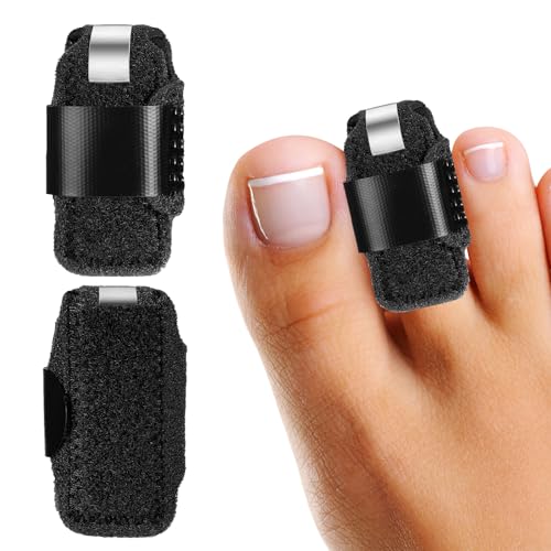 Linxiu Toe Splint for Broken & Hammer Toe Support, 2 Pack
