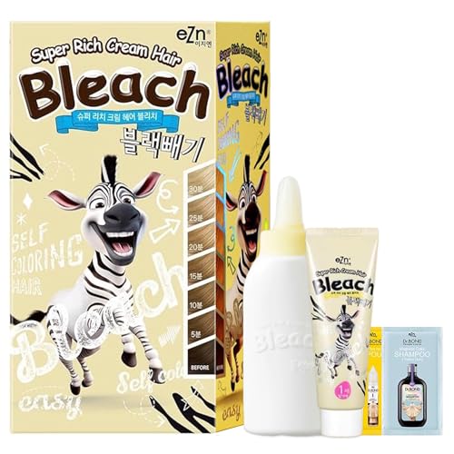 eZn Super Rich Cream Hair Bleach Kit with Toner Shampoo