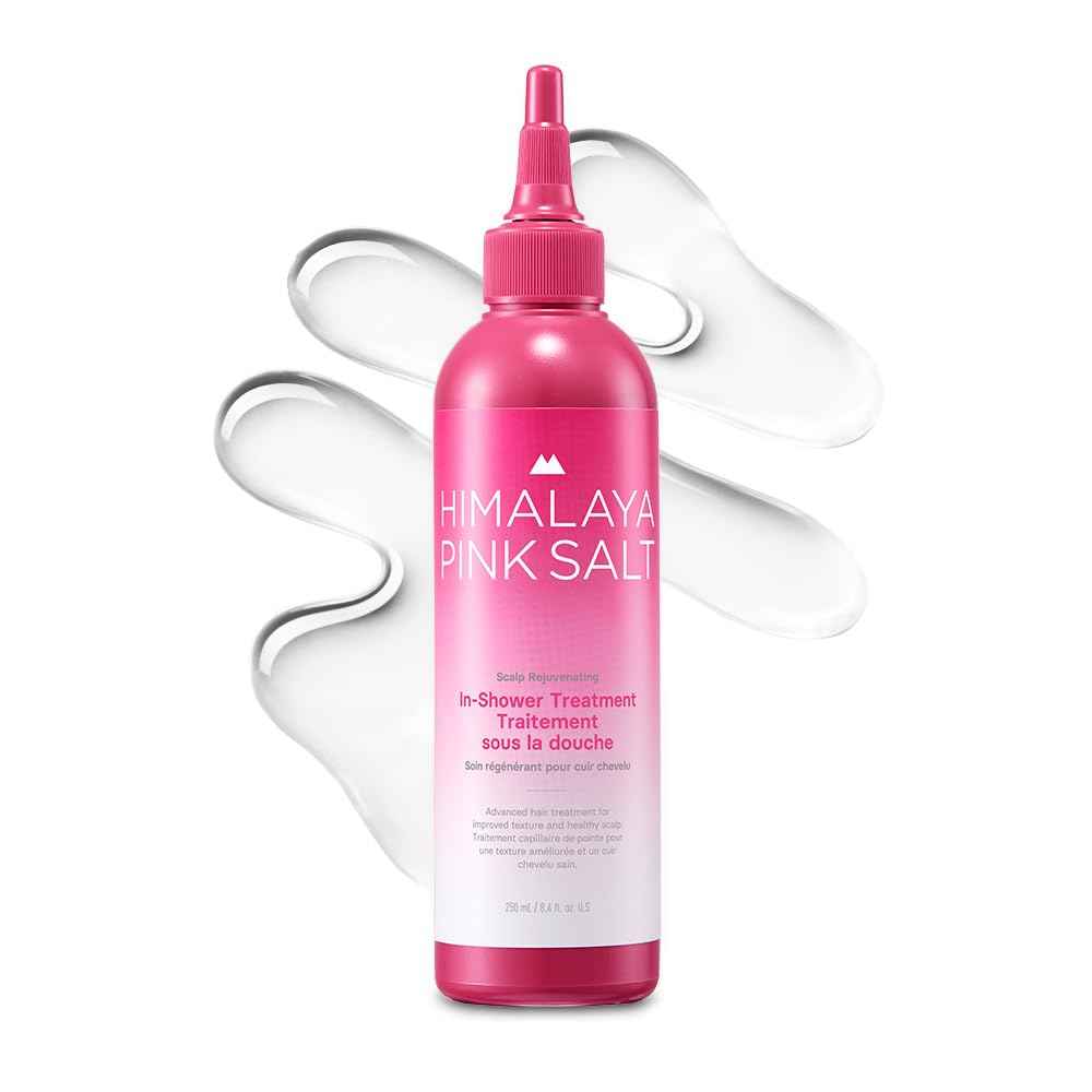 HIMALAYA PINKSALT Scalp Rejuvenating In-Shower Treatment - Rinse Out Healthy Moisturizing Hair Treatment, Scalp Treatment with Collagen, Hyaluronic Acid and Rosemary, Silicone/Sulfate Free - 8.4floz