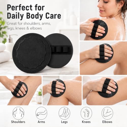 Exfoliating Bath Gloves 4-Pack | Dual-Sided Body Scrubber