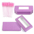 20 Pieces Eyelash Boxes with Clear Window & 20 Mascara Wands