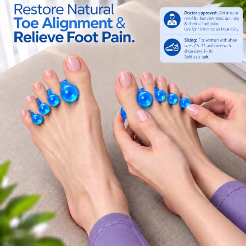 Oogway Master Blue Toe Separators & Spacers for Bunions & Overlapping Toes