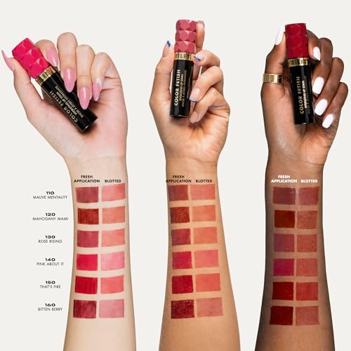 Milani Color Fetish Lip Stain-130 Rose Rising & 110 Mauve Mentality Bundle