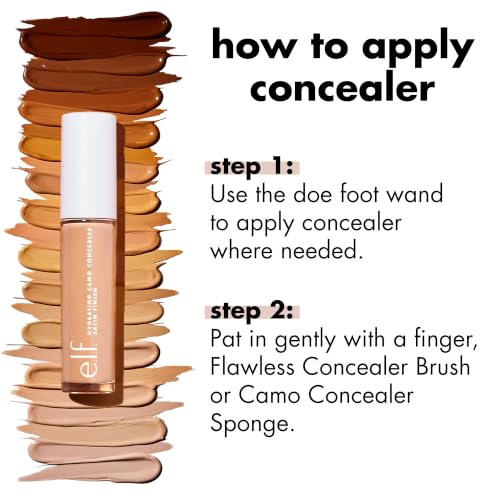 e.l.f. Hydrating Camo Concealer Full Coverage Tan Neutral 0.2 Fl Oz