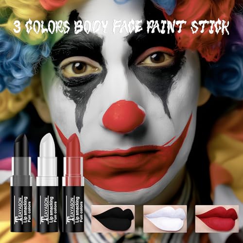 Face Paint Stick Halloween Makeup Kit - 3 Colors